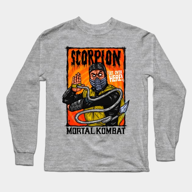 Scorpion Long Sleeve T-Shirt by DesecrateART